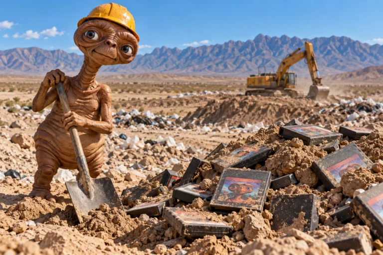 Les cartouches E.T. enterrées dans le désert : enquête sur la décharge d’Alamogordo