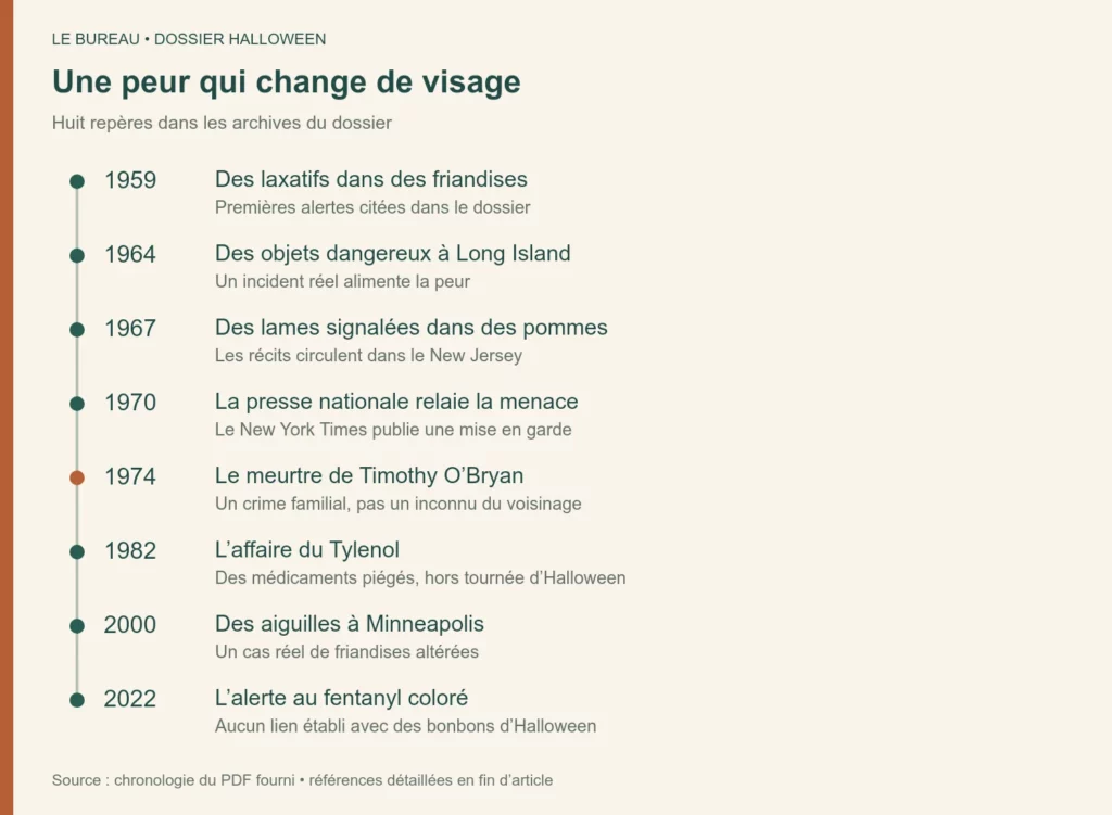 Chronologie de huit alertes de 1959 à 2022