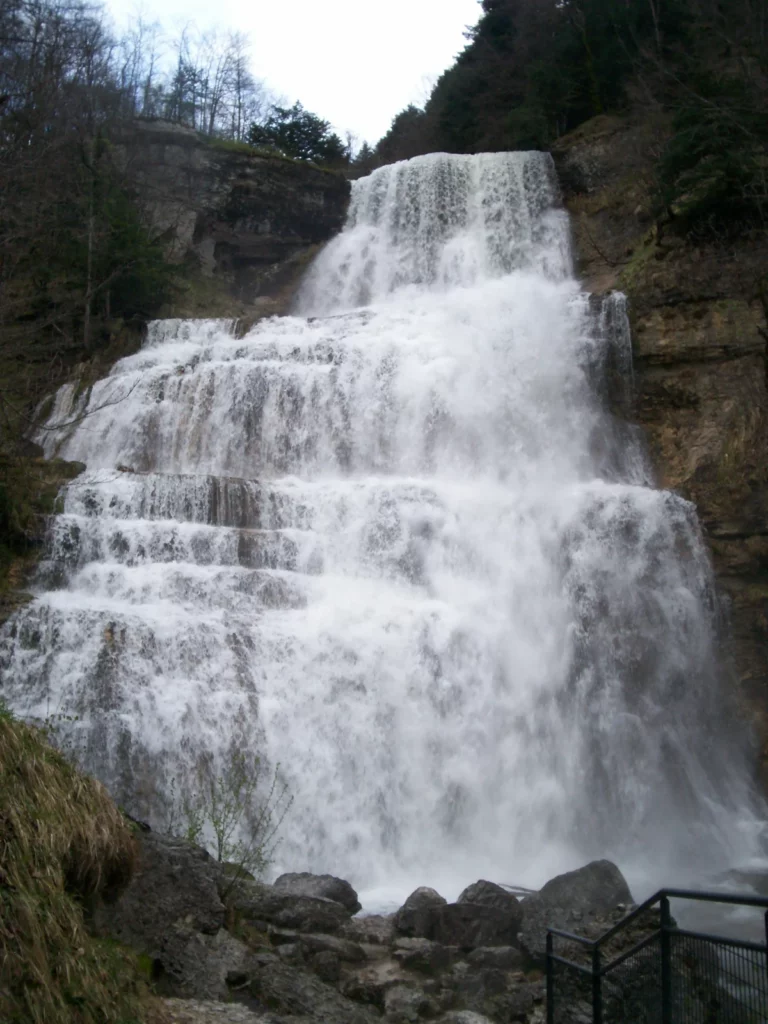 La cascade de l’Éventail, dans le Jura