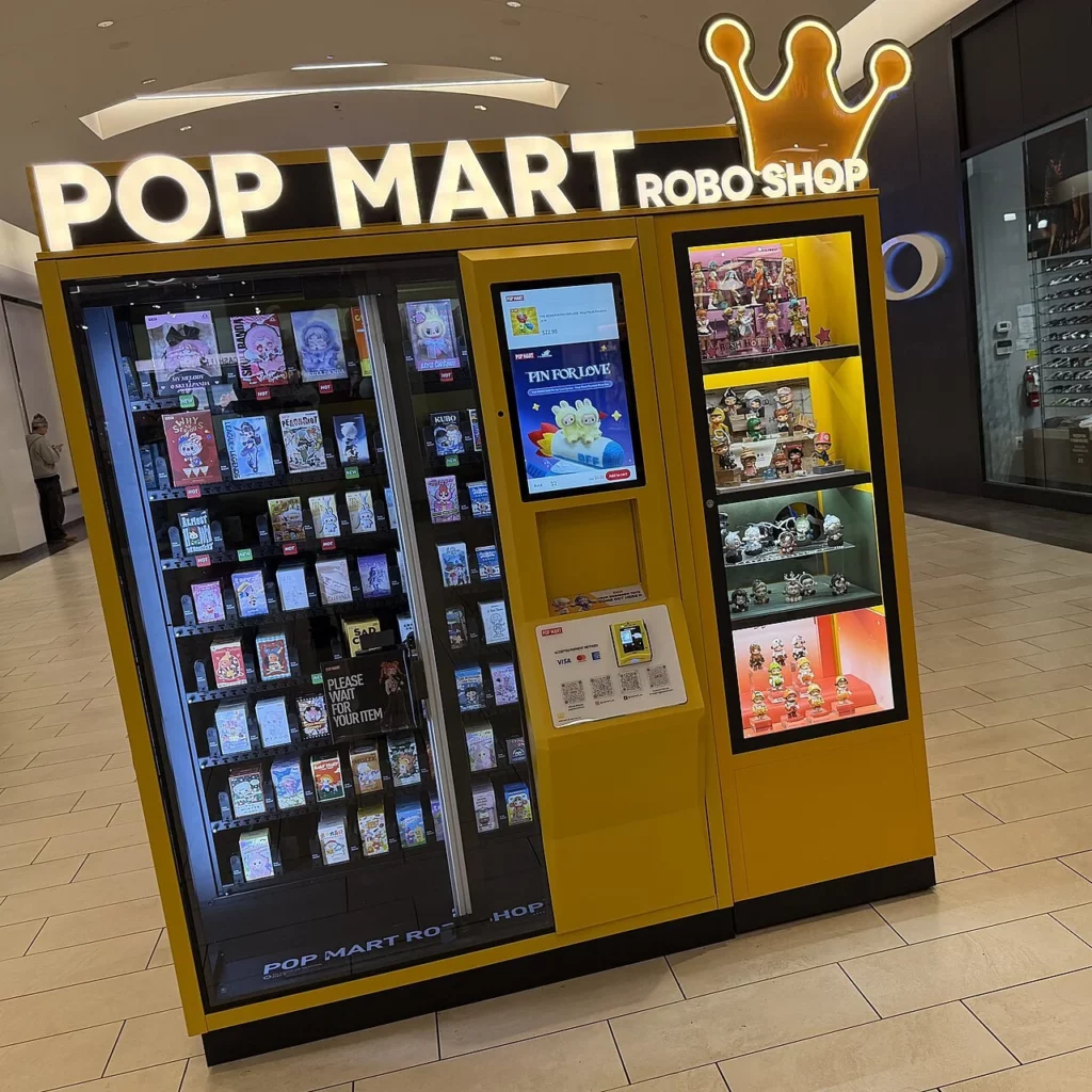 Un distributeur automatique Pop Mart en Californie