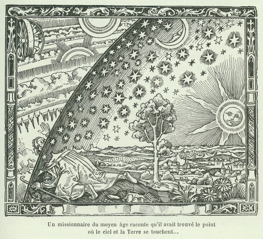 Gravure publiée dans L’Atmosphère de Camille Flammarion en 1888