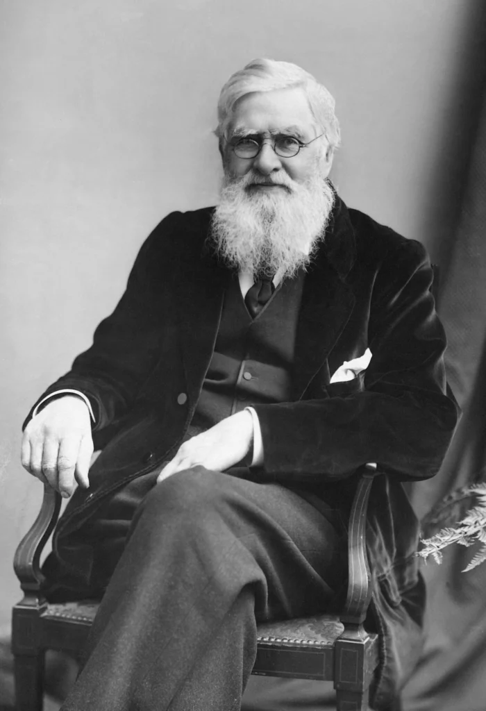 Portrait d’Alfred Russel Wallace vers 1895