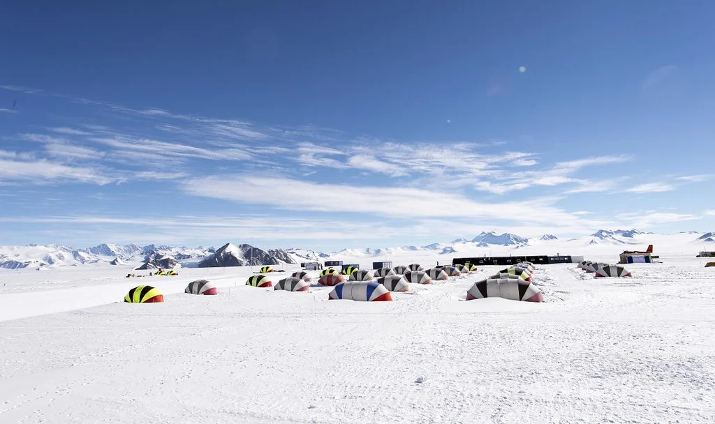 Le camp d’Union Glacier en Antarctique, décembre 2013